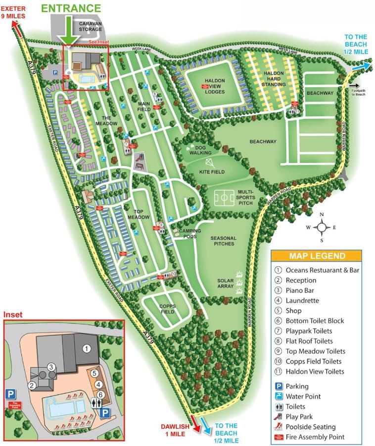 Static Caravan On Lady'S Mile Holiday Park Dawlish Extérieur photo